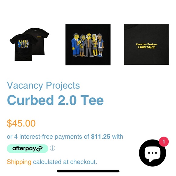 Curbed 2.0 Tee by Vacancy Projects size S never worn - Picture 2 of 10